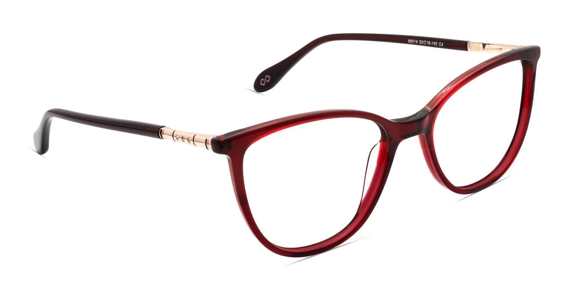 Round Cat Eye Prescription Glasses-2