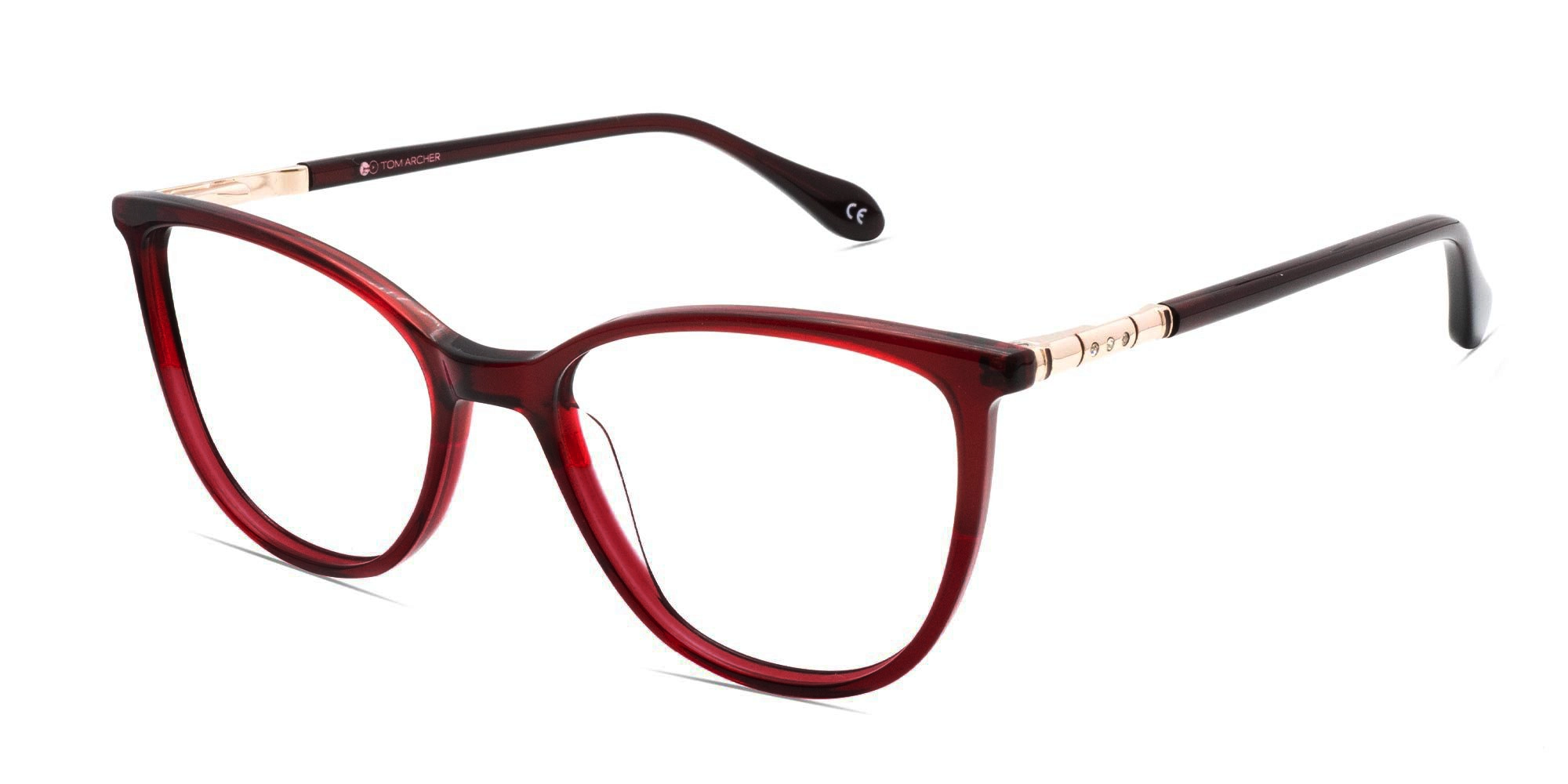 Round Cat Eye Prescription Glasses-4