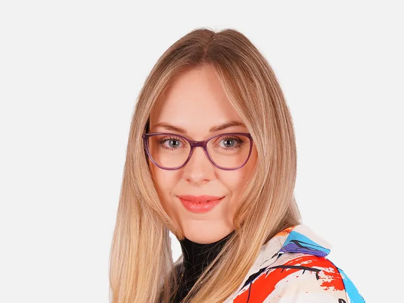 Round Cat Eye Glasses-2