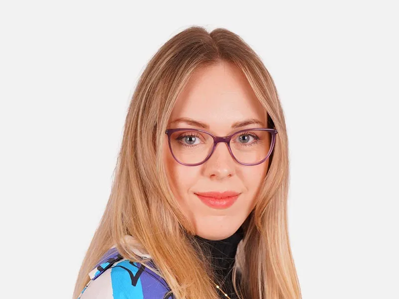 Round Cat Eye Glasses-2