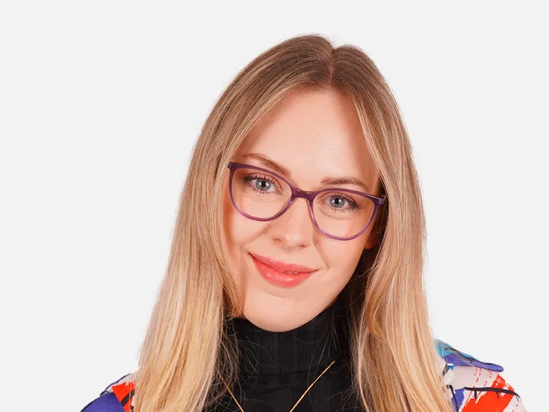 Round Cat Eye Glasses-2