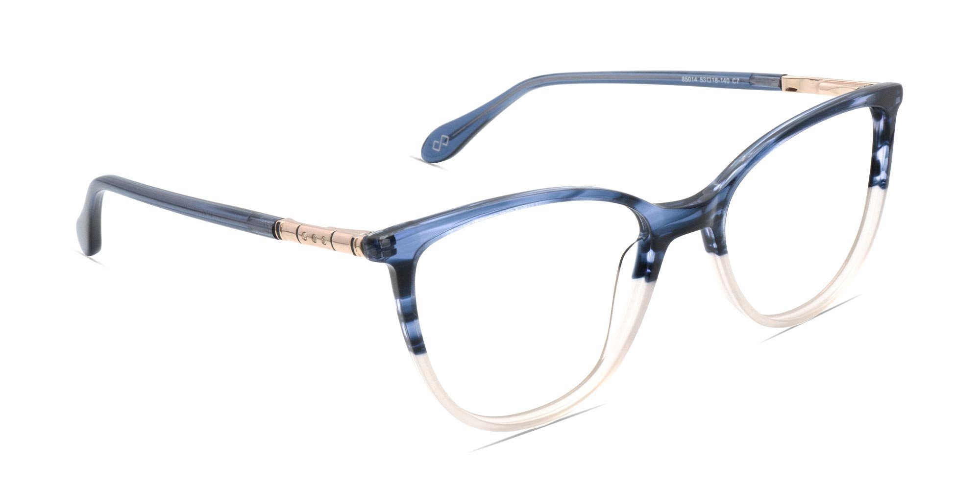 Two Tone Cat Eye Glasses-2