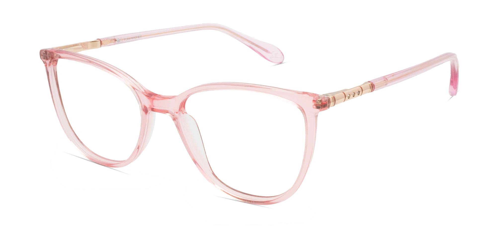 Clear Pink Cat Eye Glasses-3 Clear Pink Cat Eye Glasses-3