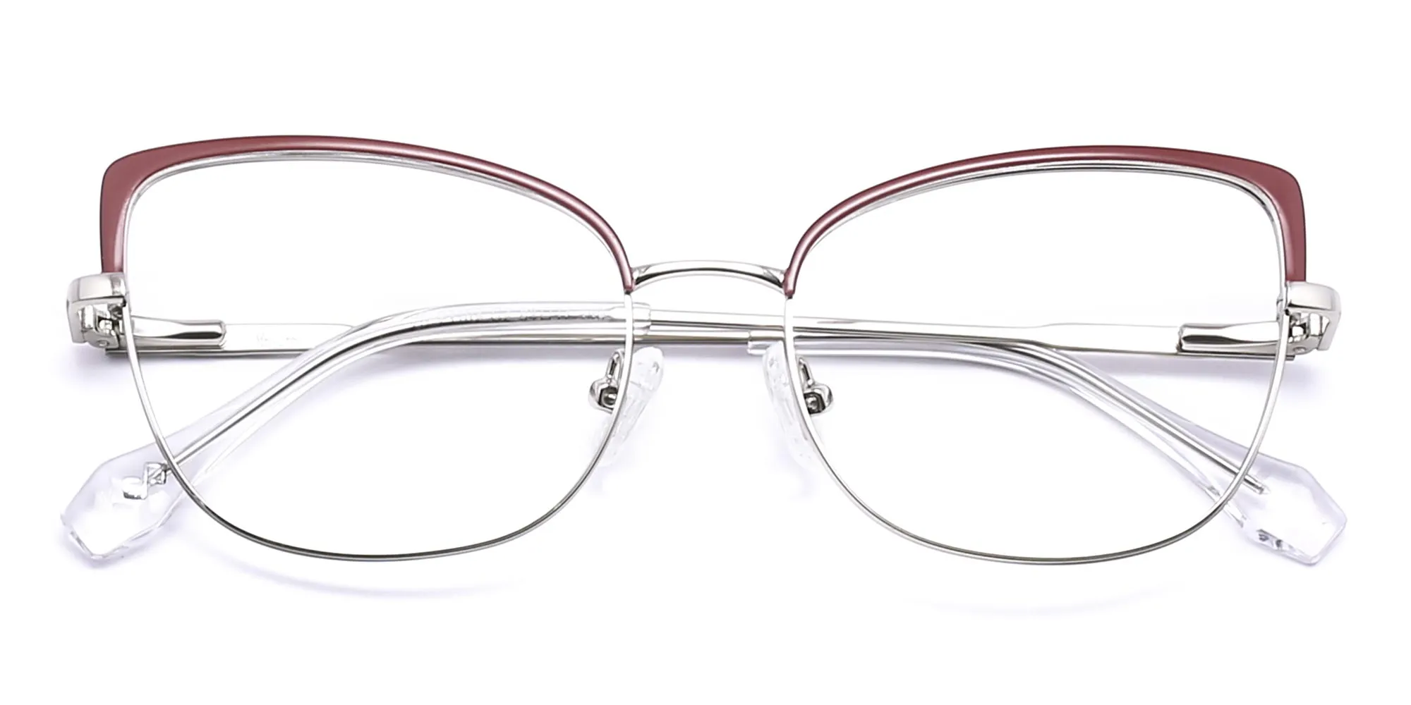 cat eye rose gold eyeglasses-2