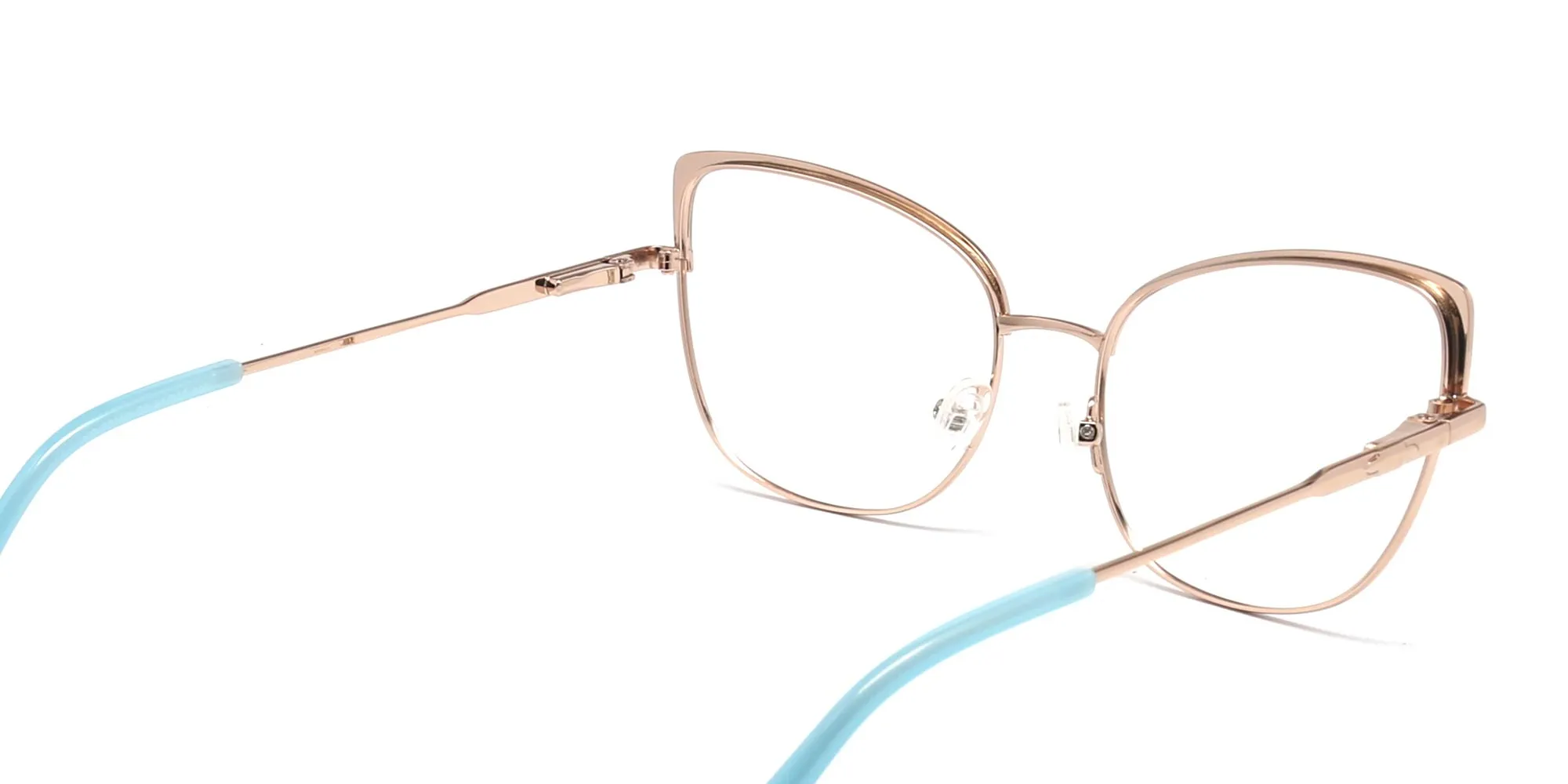rose gold cat eye glasses-2