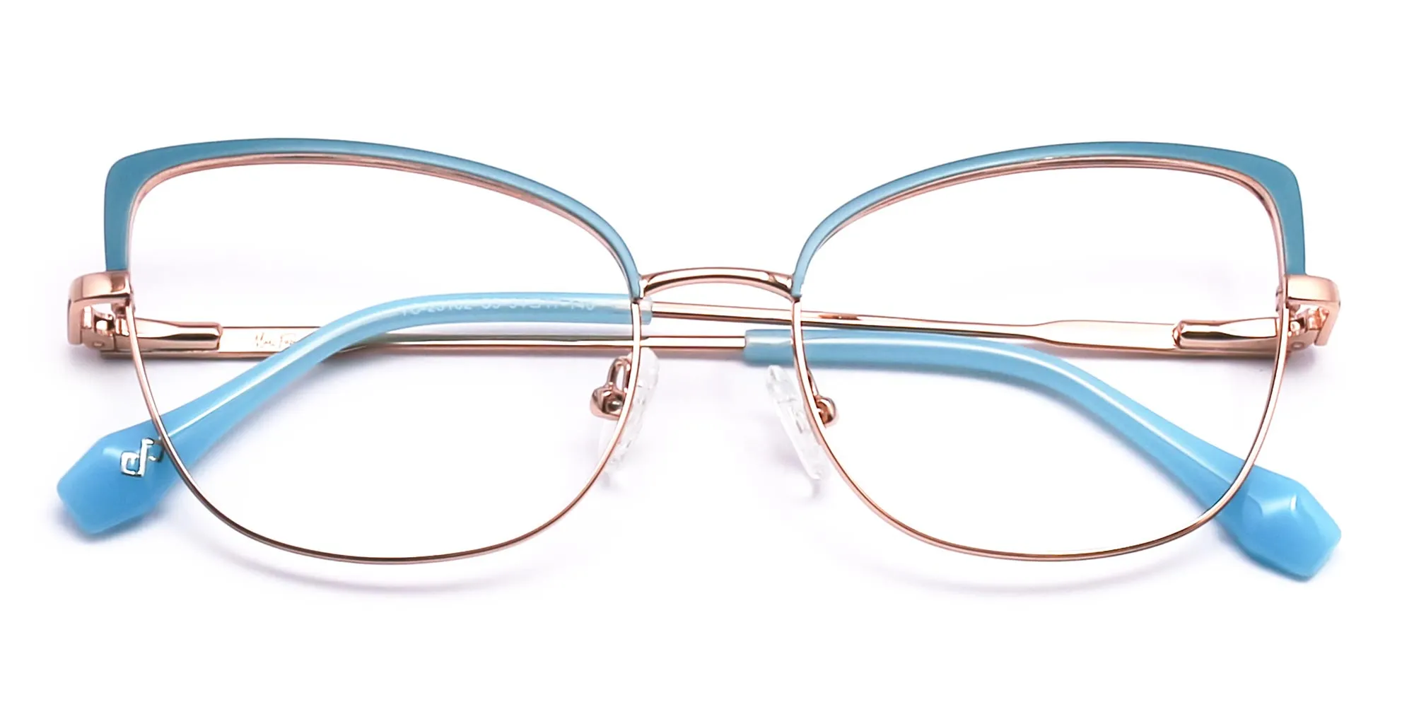 rose gold cat eye glasses-2