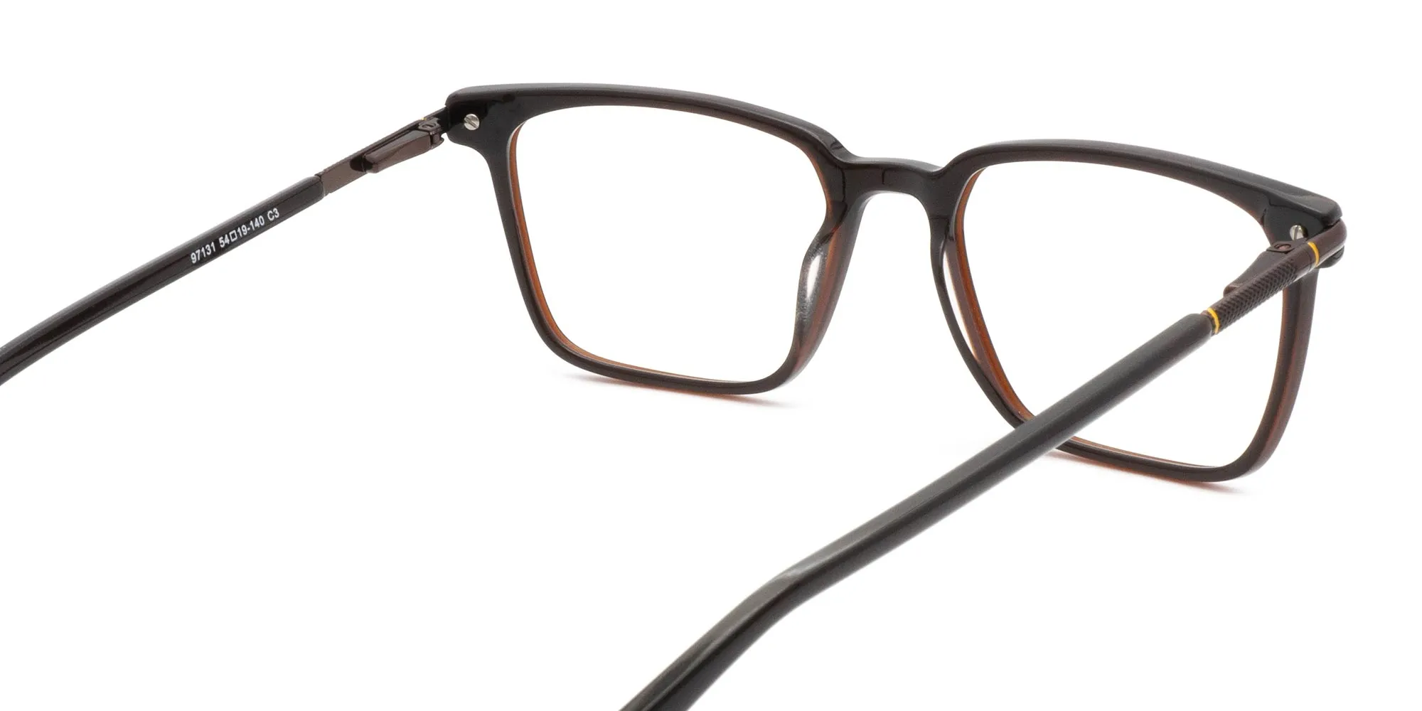 brown square frame glasses-2