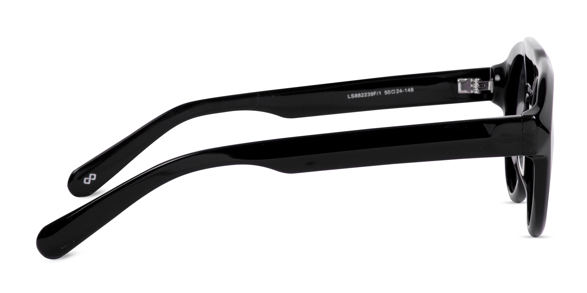 Black Frame Pilot Sunglasses-4
