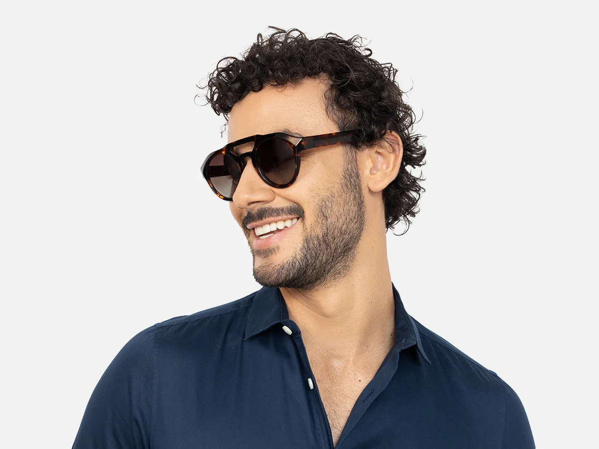 Tortoiseshell Pilot Sunglasses-42