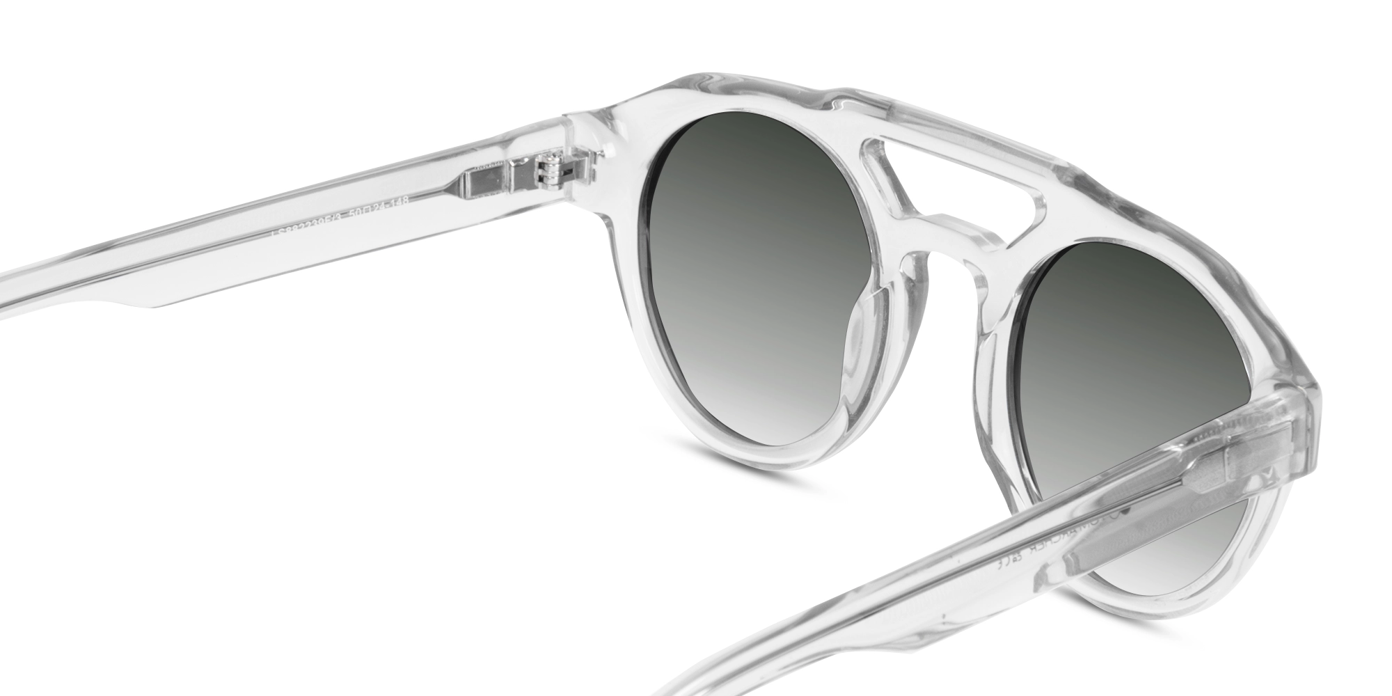 Clear Pilot Sunglasses-5