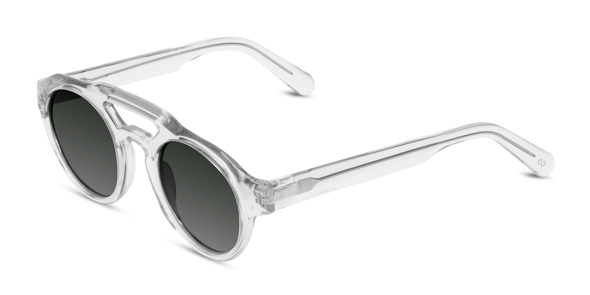 Clear Pilot Sunglasses-3
