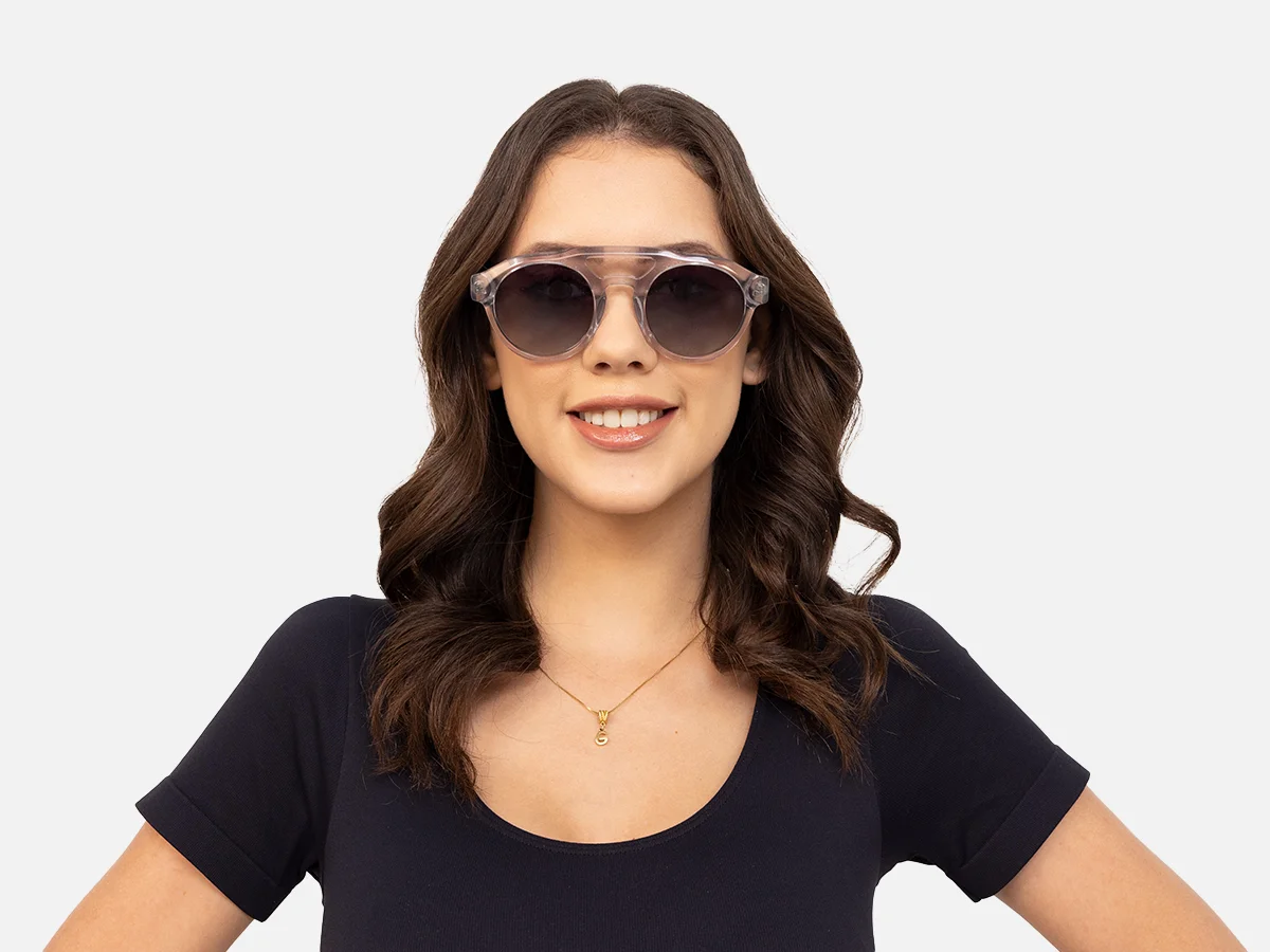 Clear Pilot Sunglasses-51