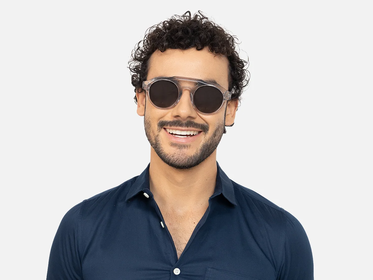 Clear Pilot Sunglasses-41