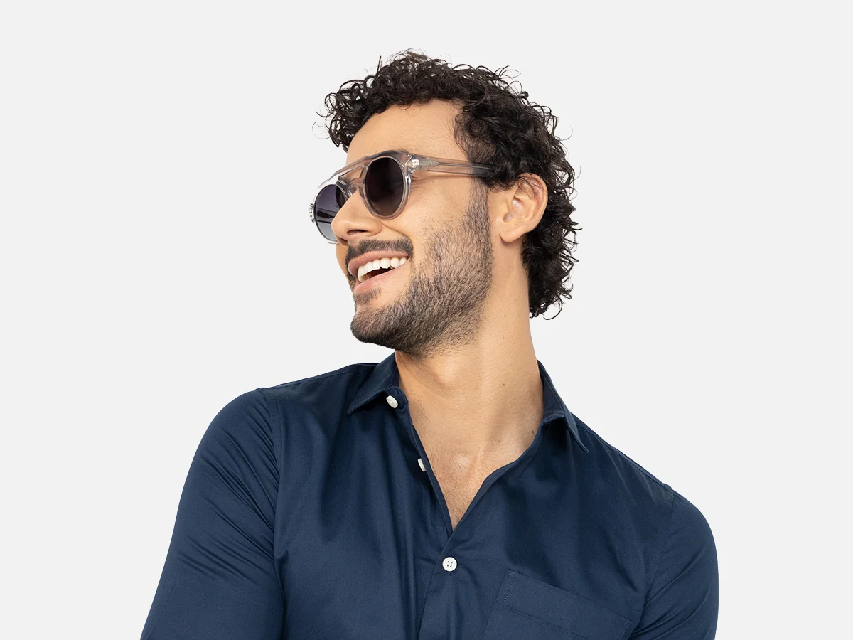 Clear Pilot Sunglasses-42