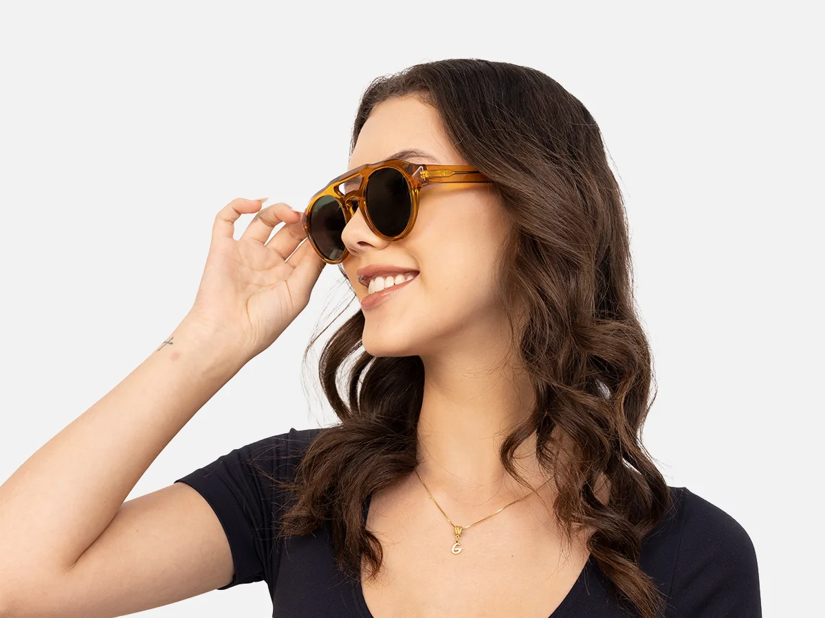 Brown Pilot Shades-54