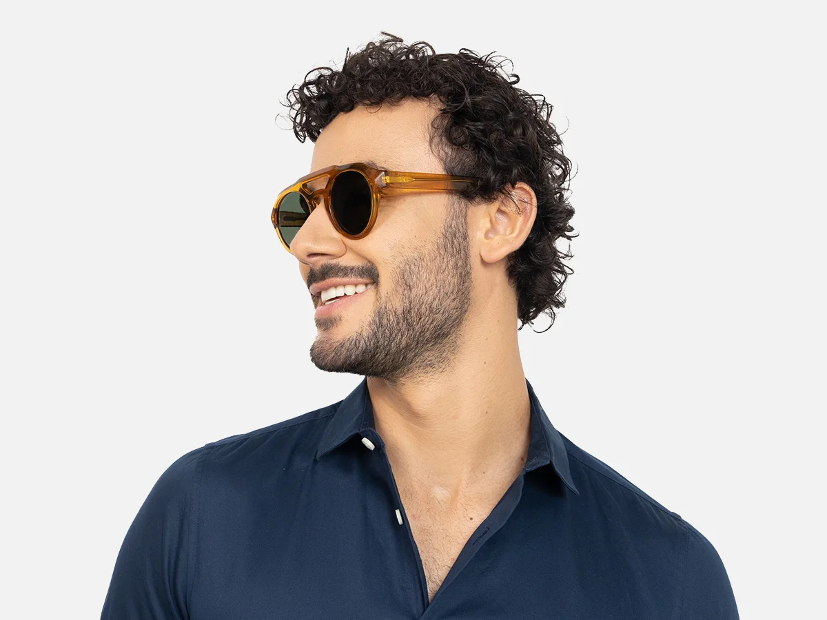 Brown Pilot Shades-42