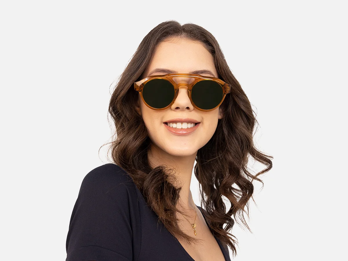 Brown Pilot Shades-51