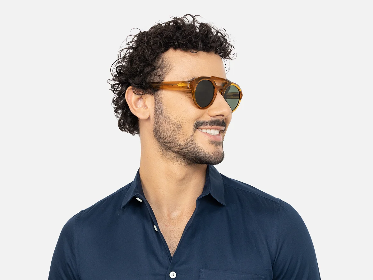 Brown Pilot Shades-43