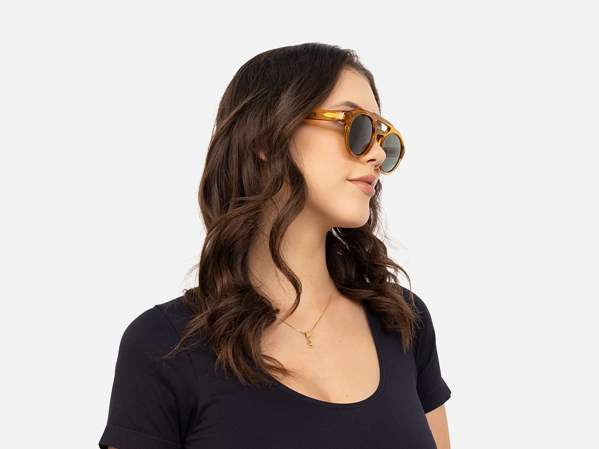 Brown Pilot Shades-53