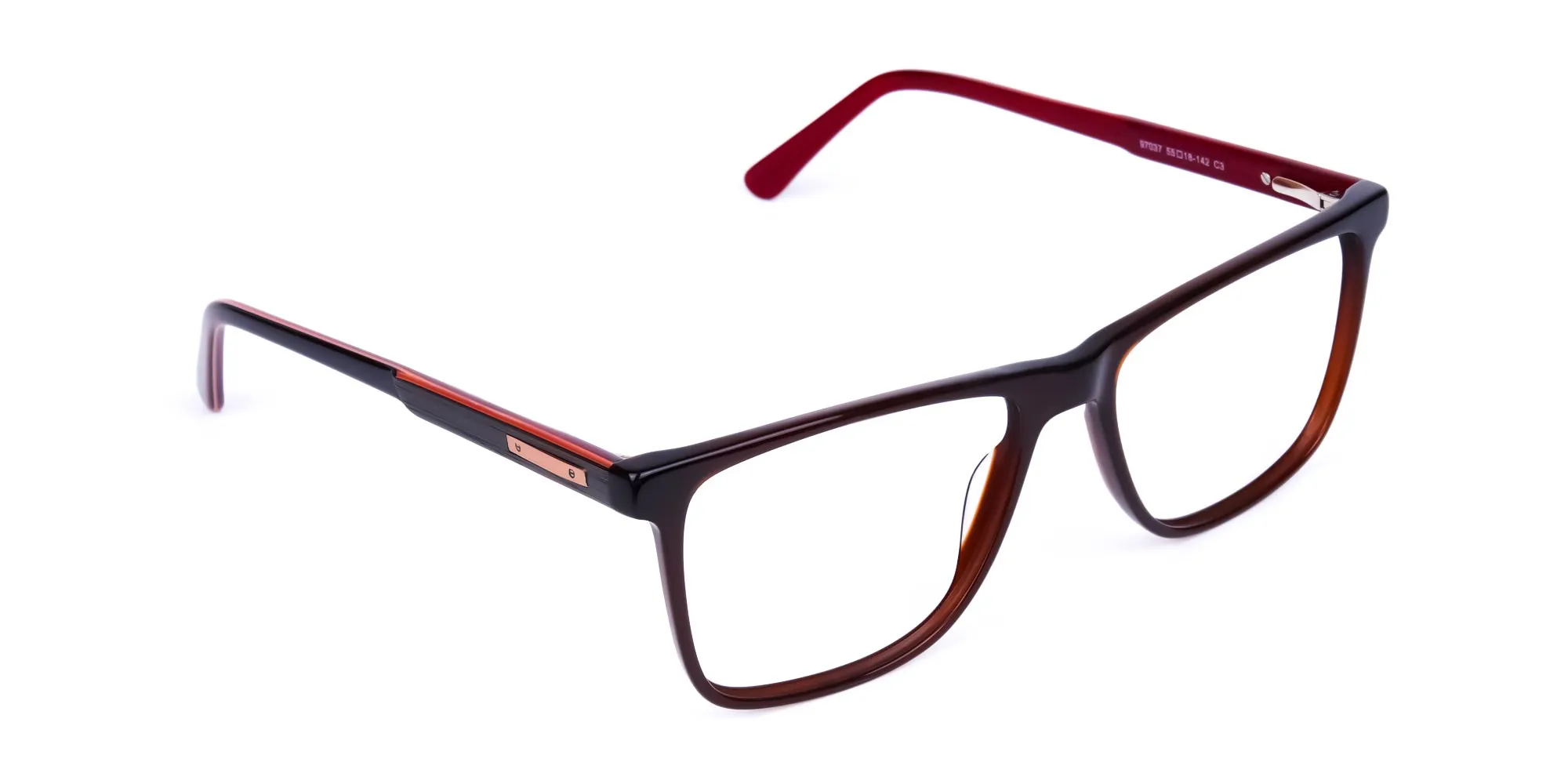 Tom Archer BLACKLEY 3 Dark Brown Rectangle glasses for unisex