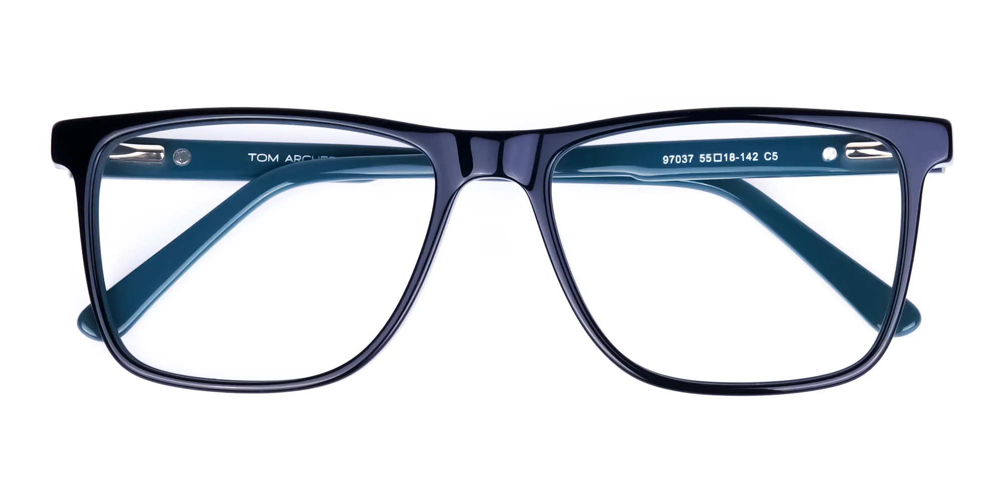 Black Designer Rectangular Glasses Frames-2