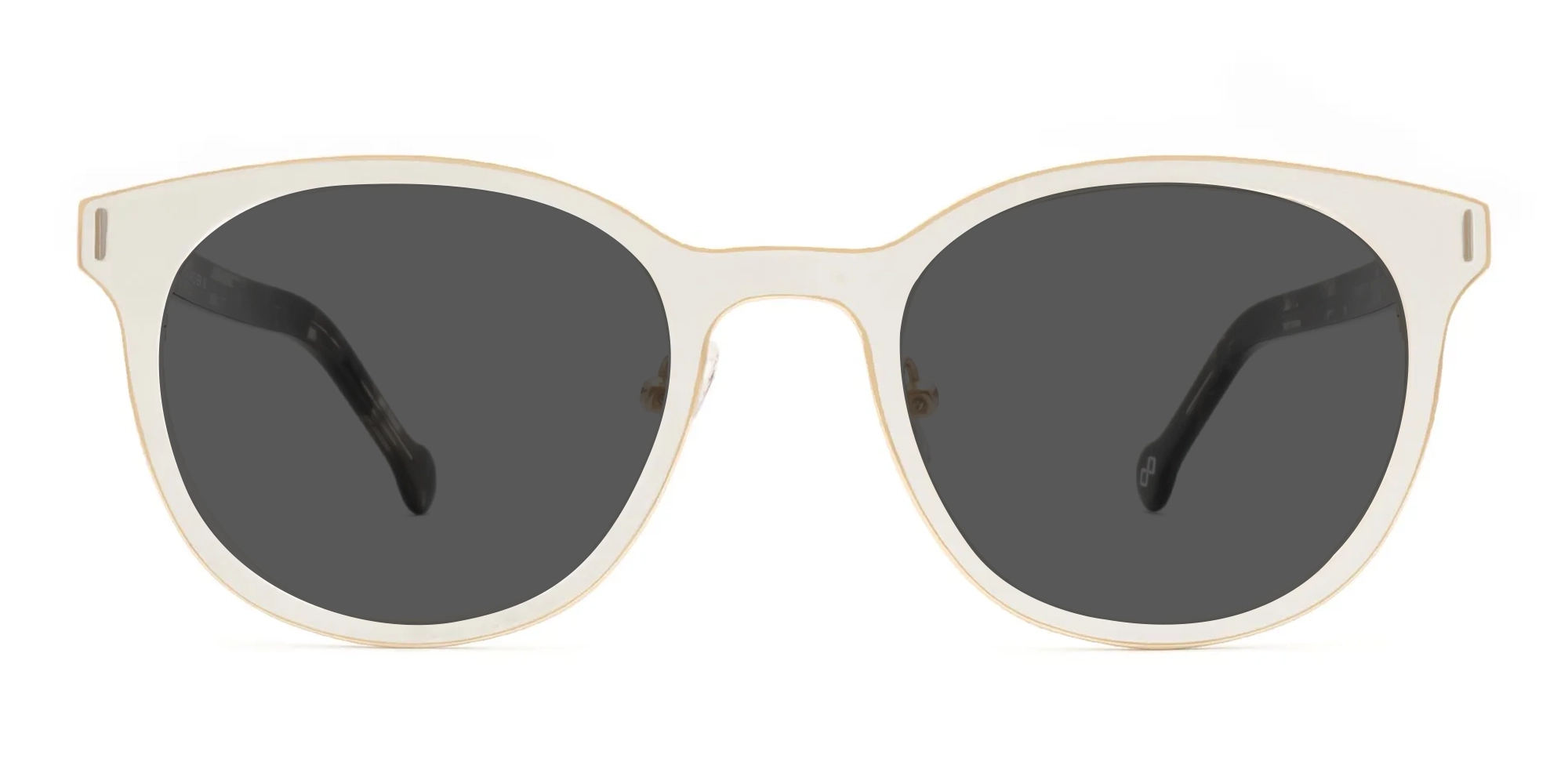 White Round Sunglasses-1 White Round Sunglasses-1