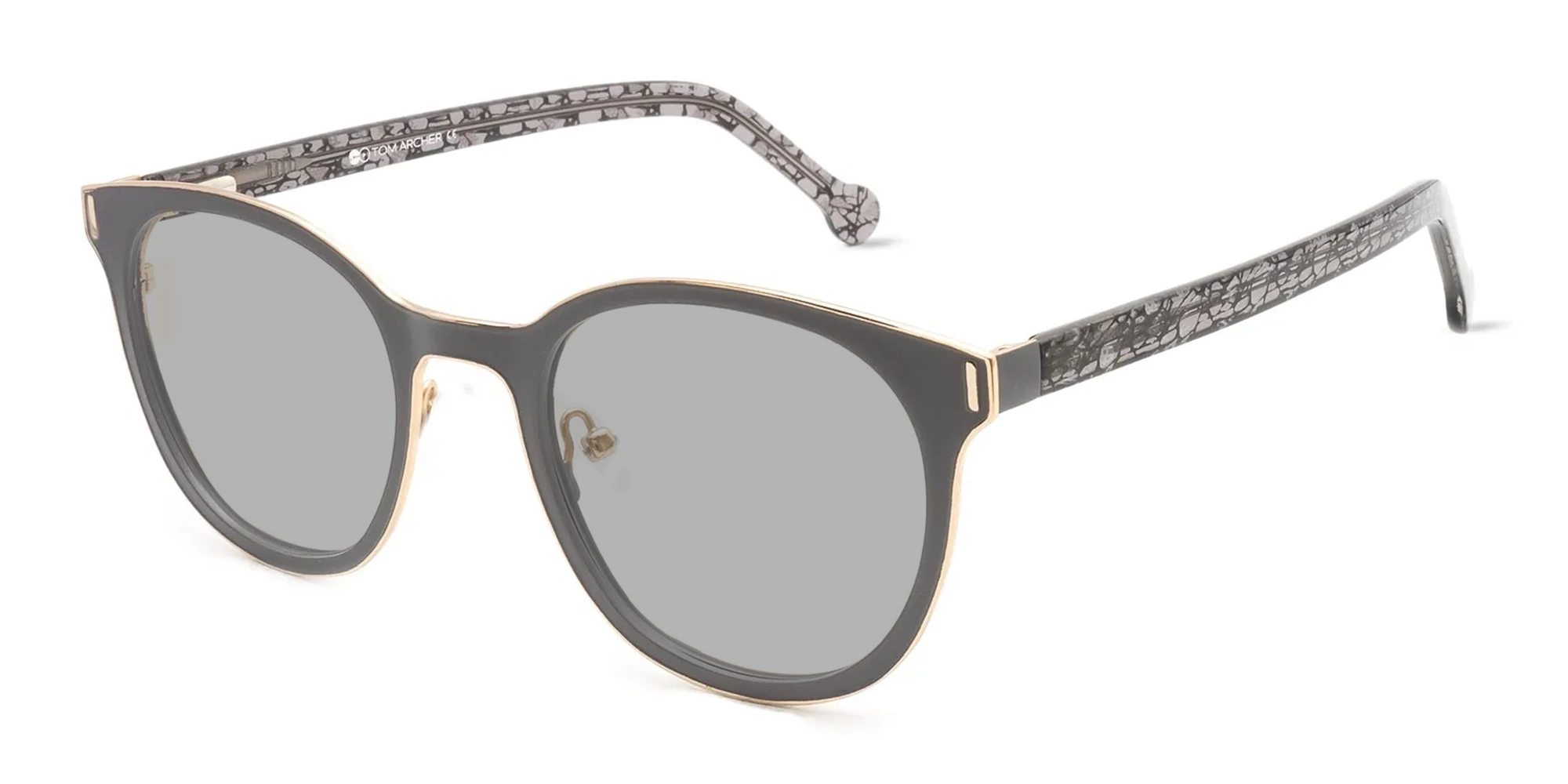 Round Cat Eye Sunglasses-3