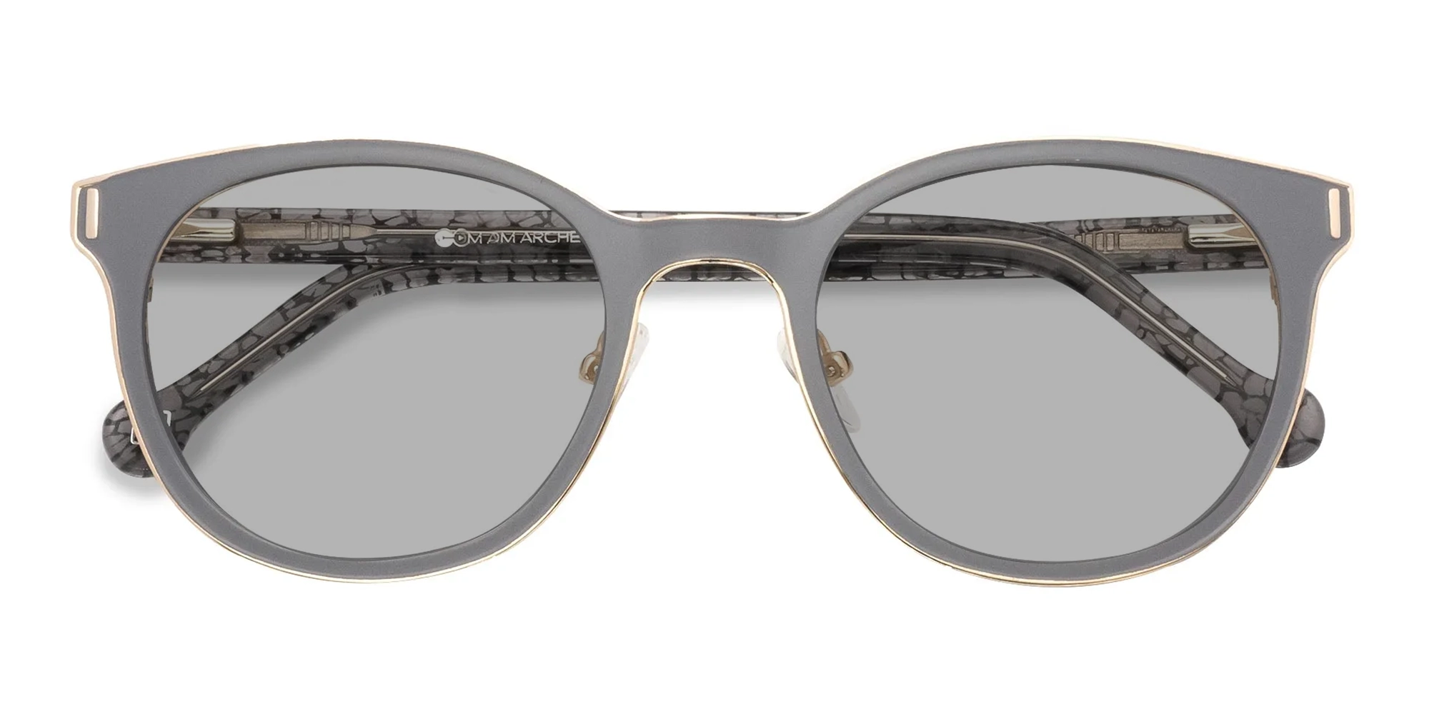 Round Cat Eye Sunglasses-4