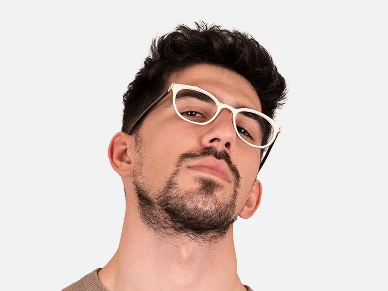 White Round Glasses-2