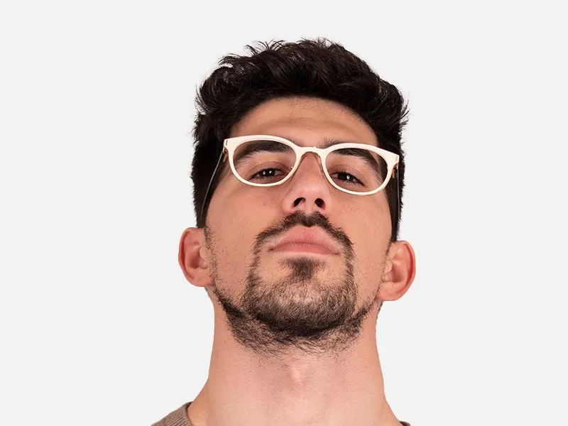 White Round Glasses-2