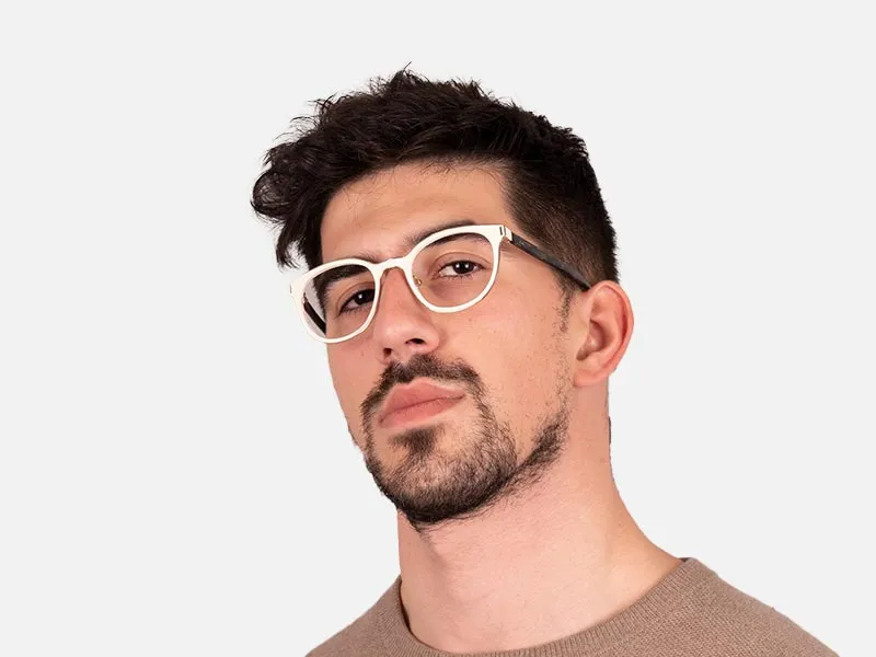 White Round Glasses-2