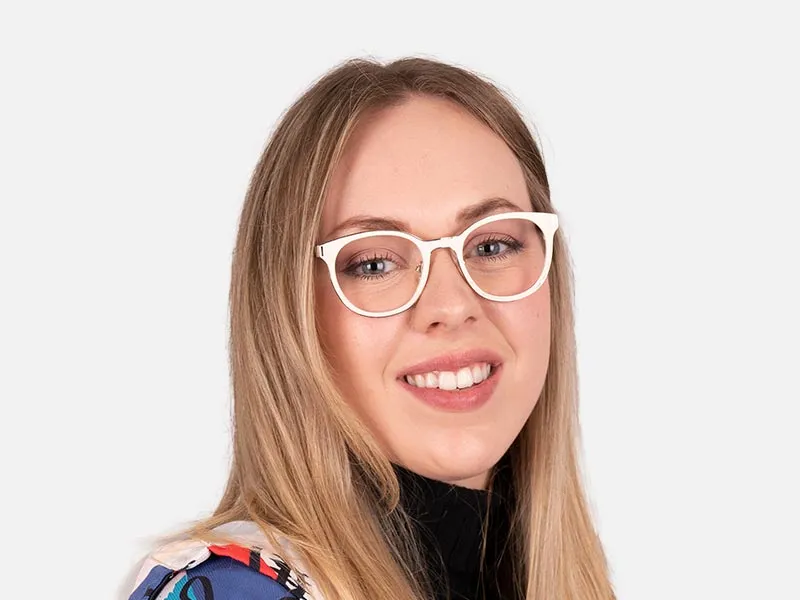 White Round Glasses-2