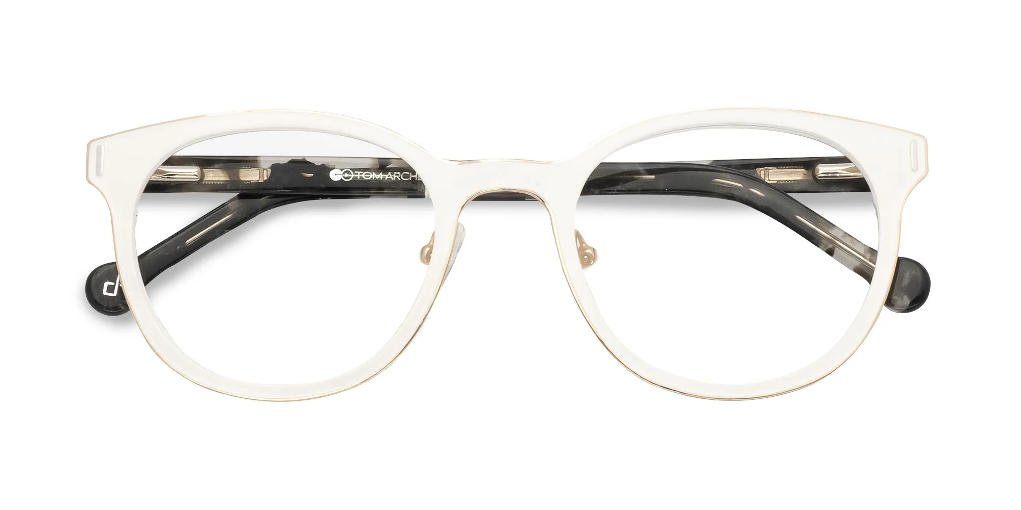 White Round Glasses-2