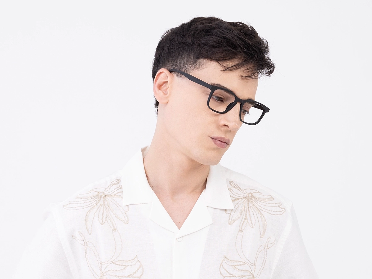 Wood Frame Full Rim Eyeglasses 42