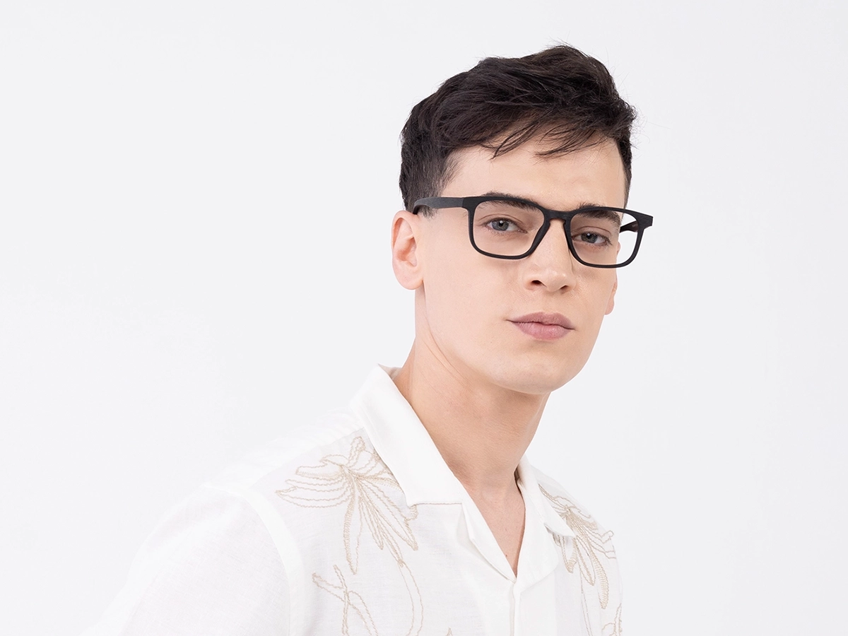 Wood Frame Full Rim Eyeglasses 41