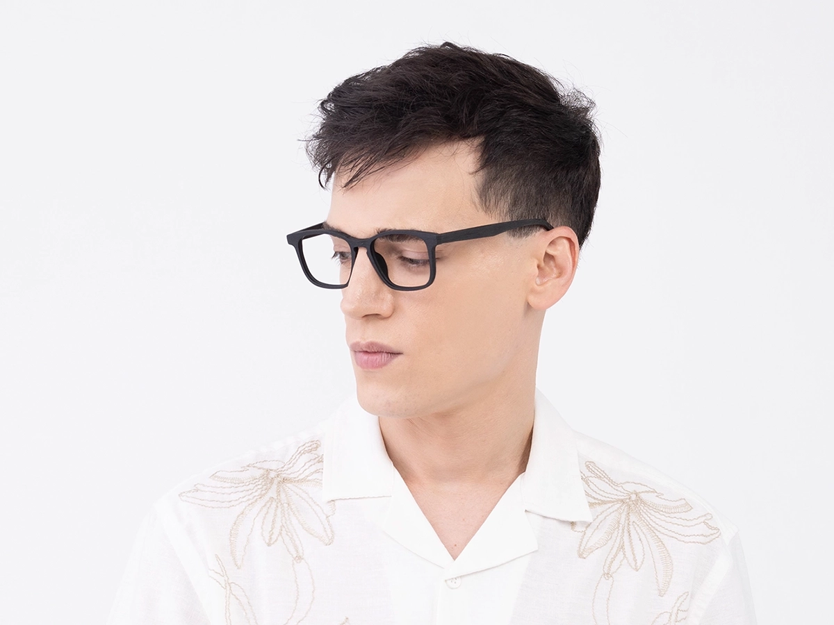 Wood Frame Full Rim Eyeglasses 43