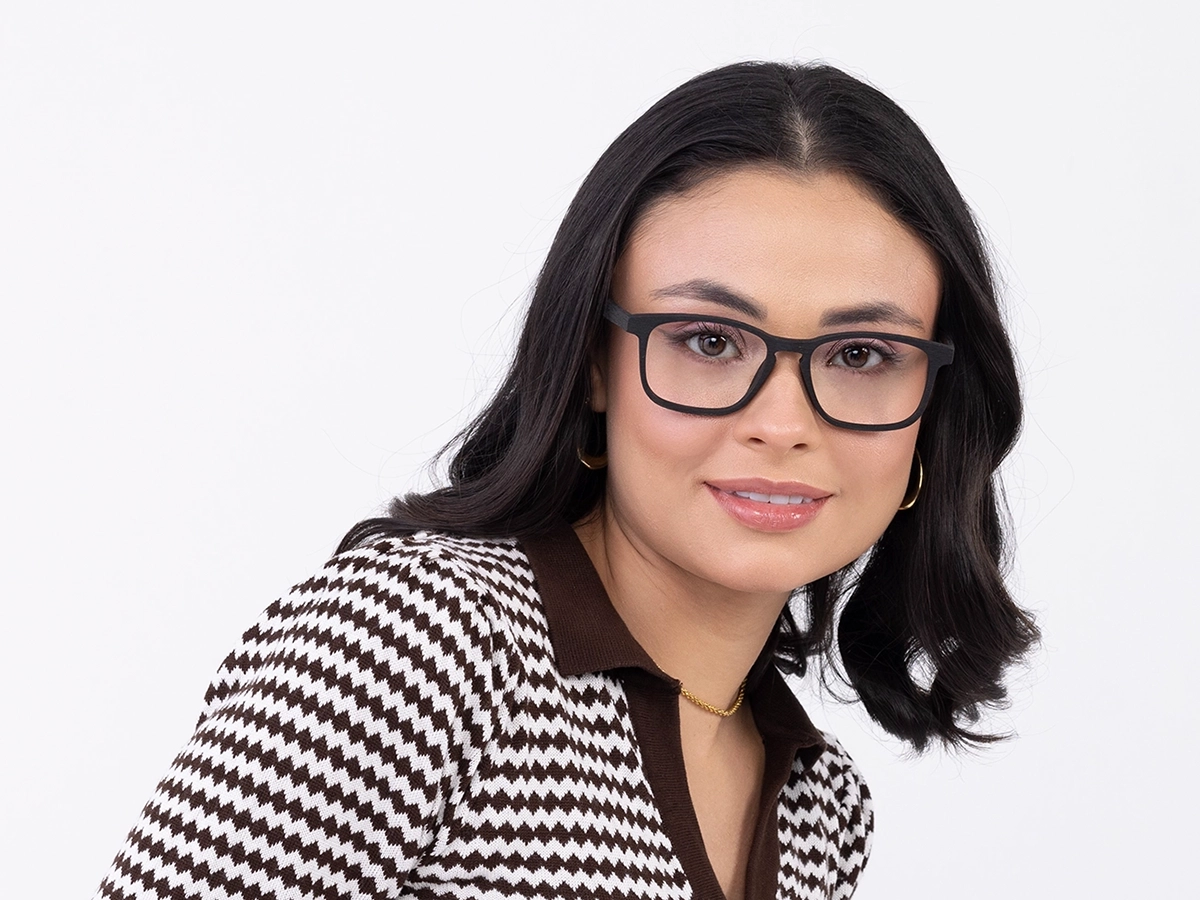 Wood Frame Full Rim Eyeglasses 52