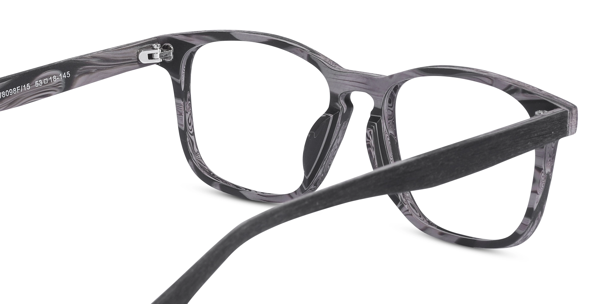 Slate Grey Pine Wooden Frame Eyeglasses 5