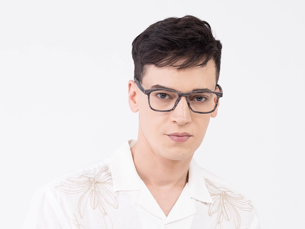 Slate Grey Pine Wooden Frame Eyeglasses 41