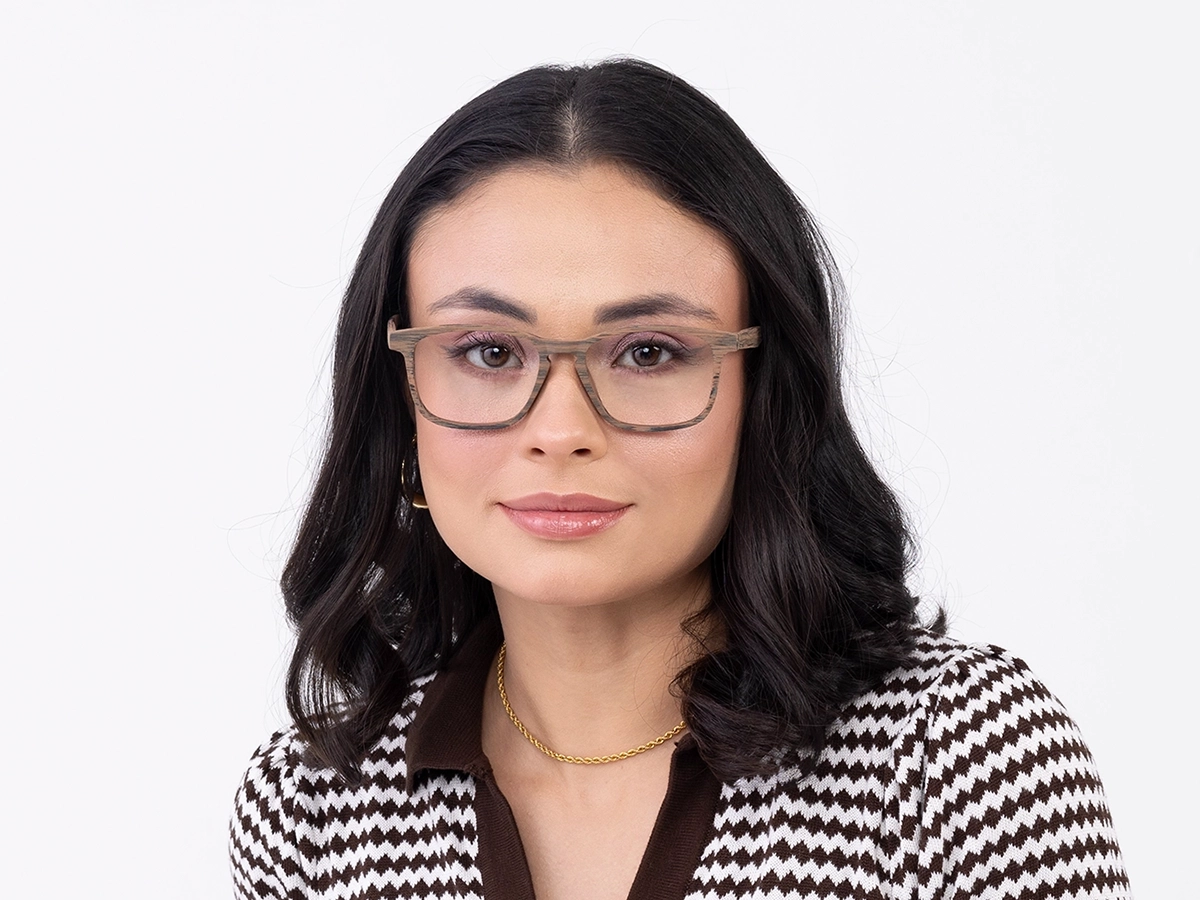 Bamboo Wood Frame Glasses 53