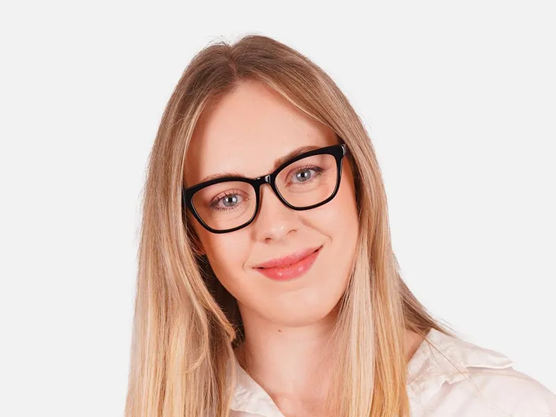 Black Cat Eye Shape Glasses-2