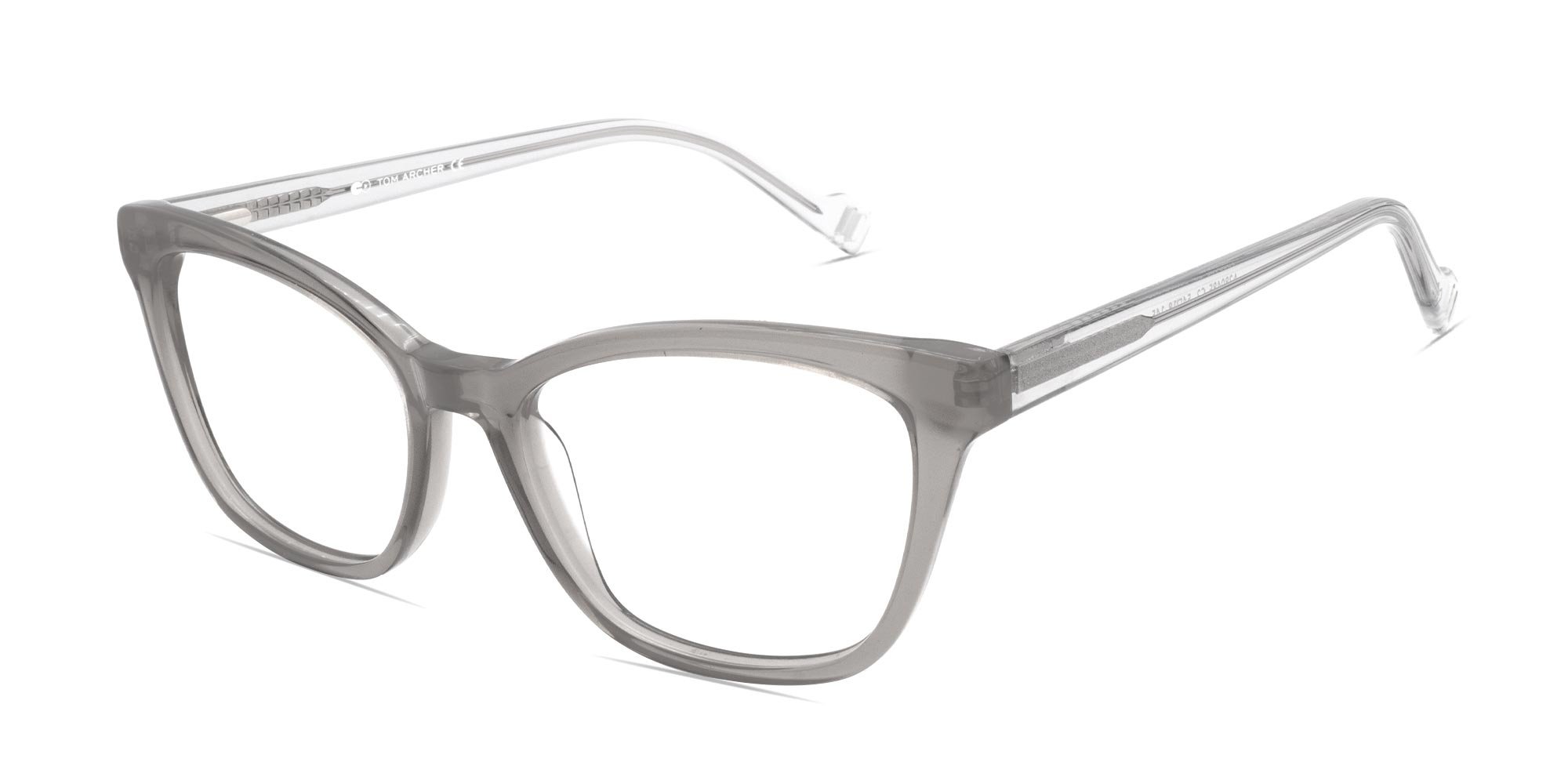 Crystal Charcoal Grey Cat Eye Spectacles-3 Crystal Charcoal Grey Cat Eye Spectacles-3