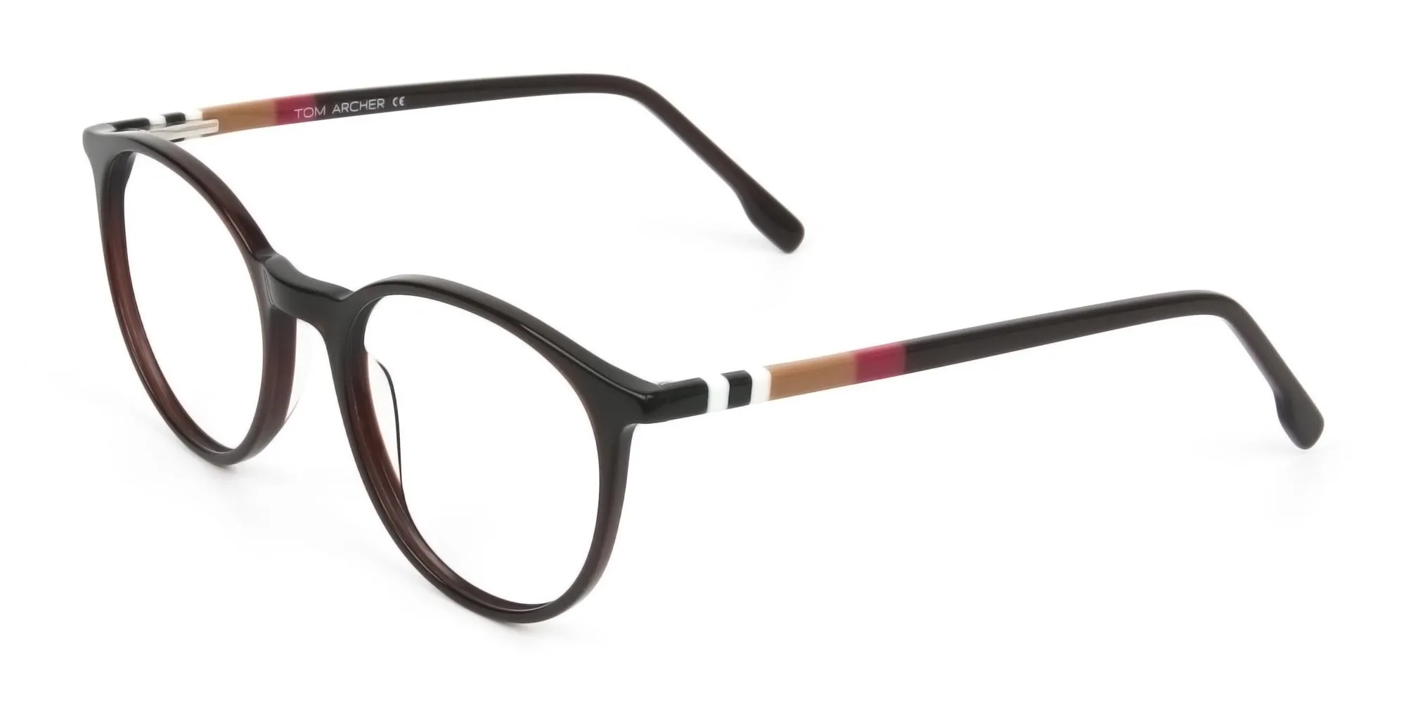 Tom Archer BOSTON 3 Dark Brown Round glasses for unisex Tom Archer BOSTON 3 Dark Brown Round glasses for unisex