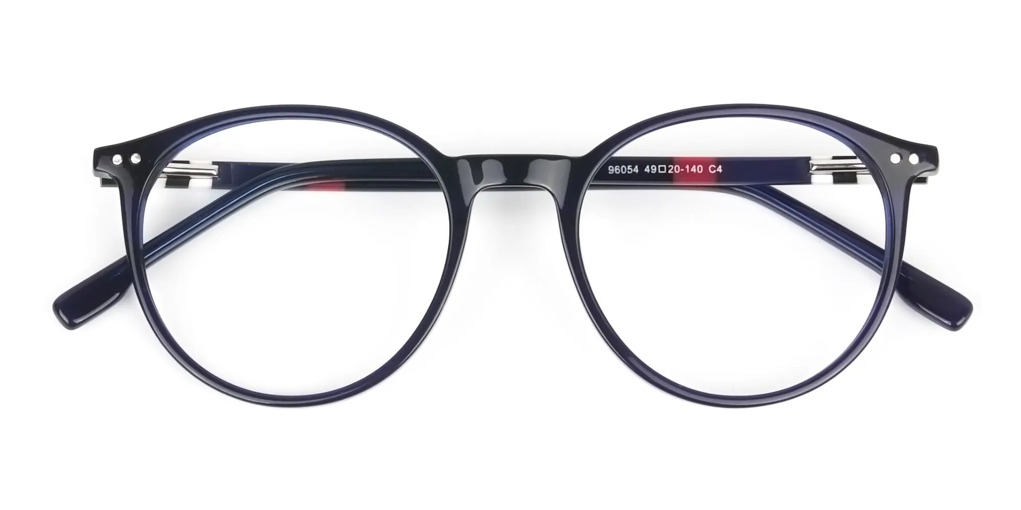 Designer Navy Blue Acetate Eyeglasses - 2
