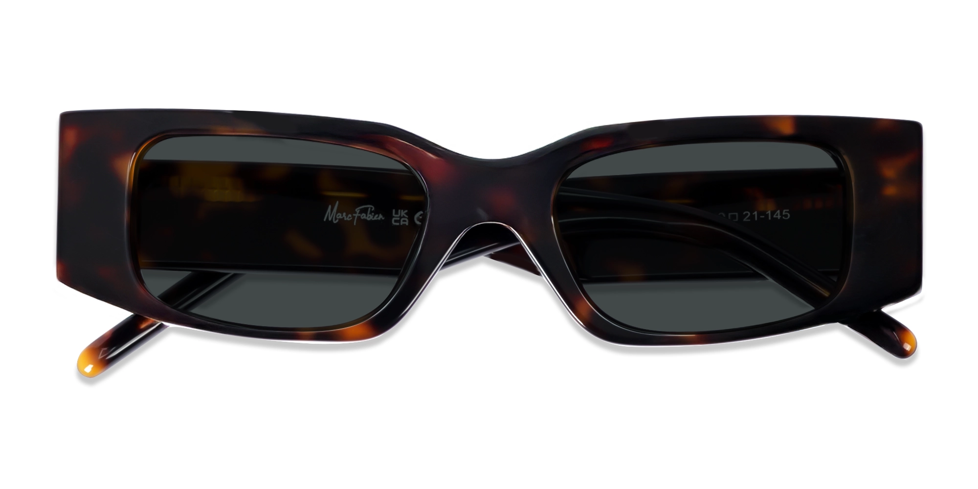 Rectangle Frame With Dark Grey Tint Sunglasses-6