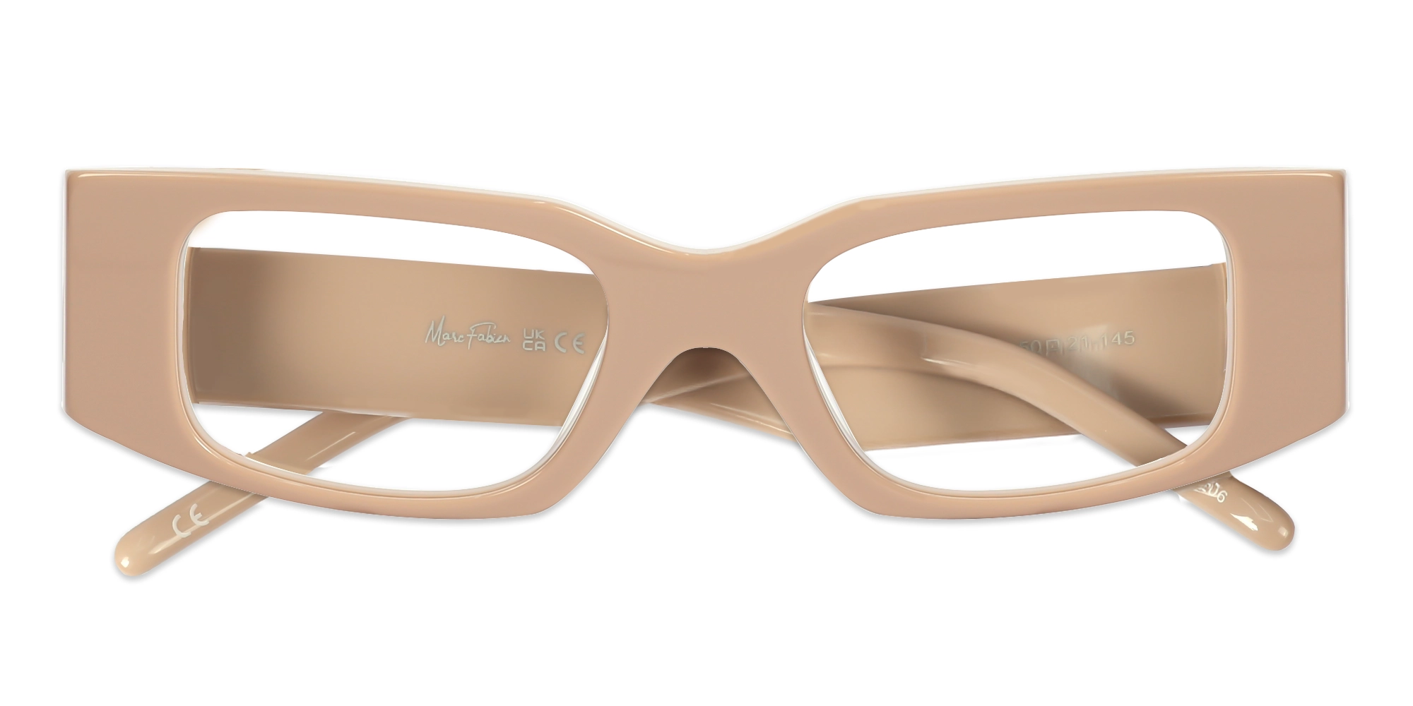 Rosy Brown Acetate Rectangle Full-Rim Glasses-6