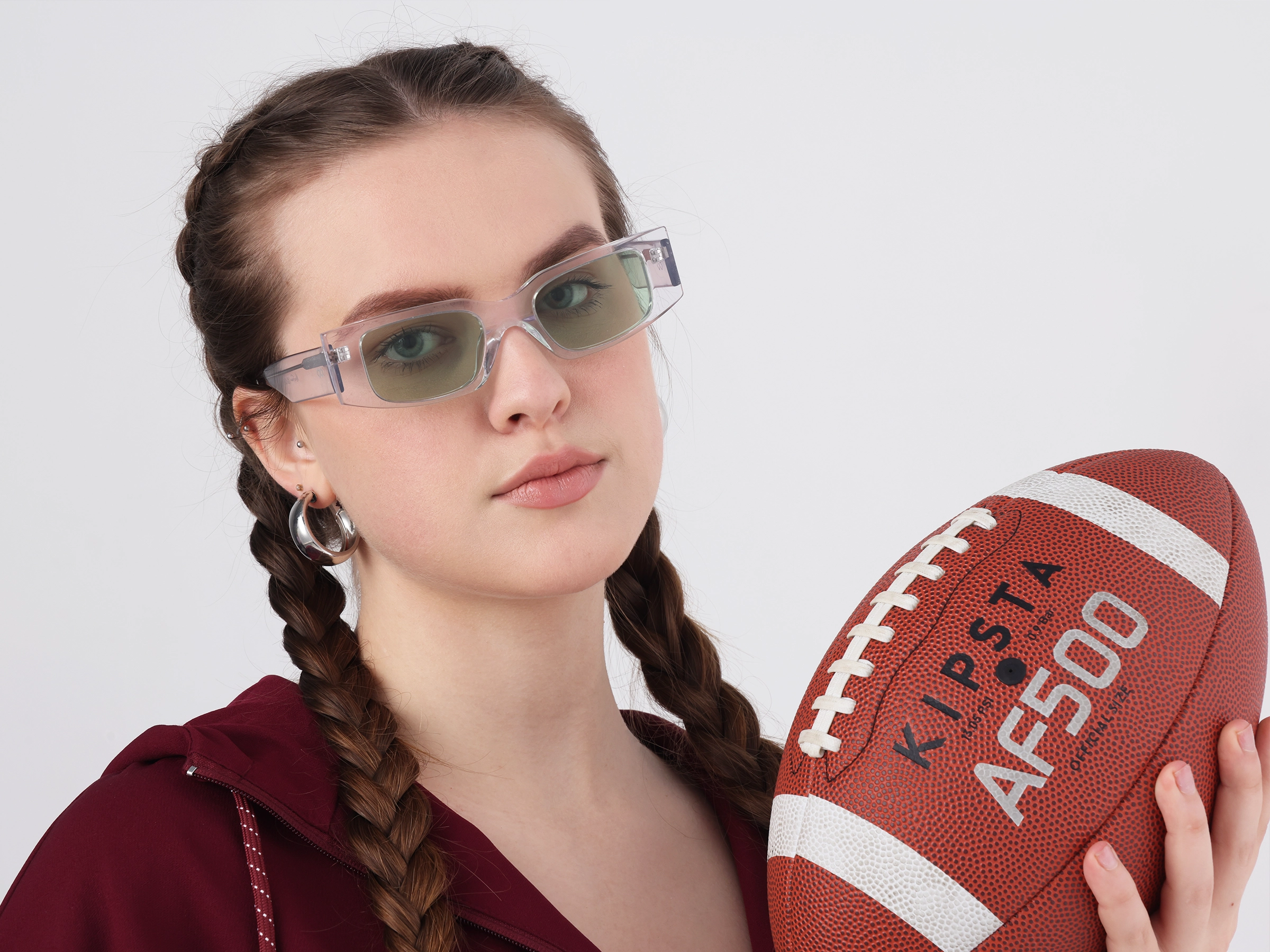 Clear Frame With Light Green Tint Sunglasses-51
