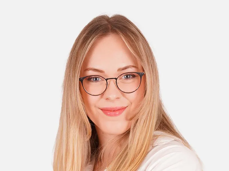 Round Cat Eye Glasses-2