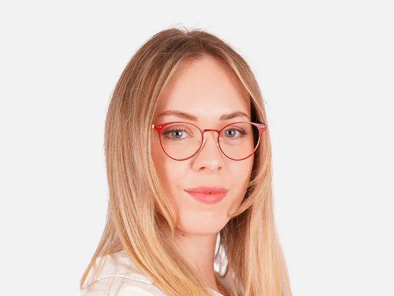 Circle Cat Eye Glasses-2