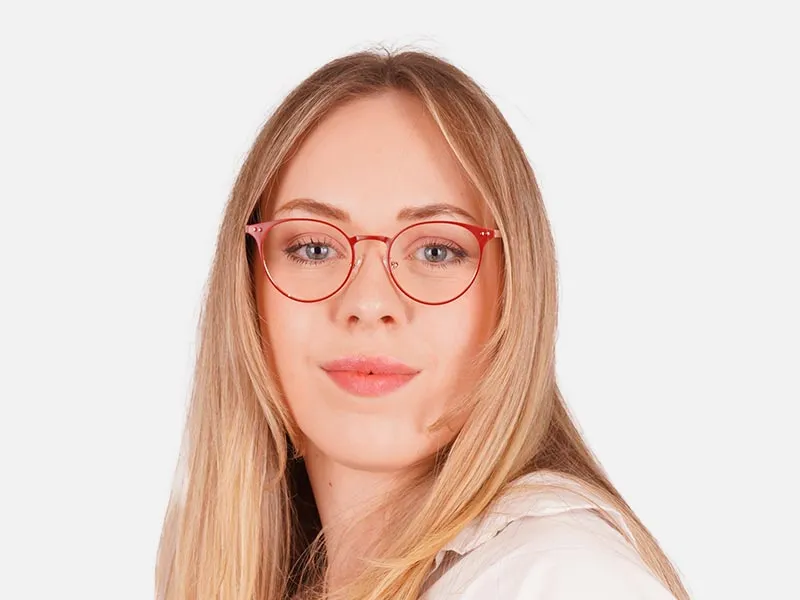 Circle Cat Eye Glasses-2